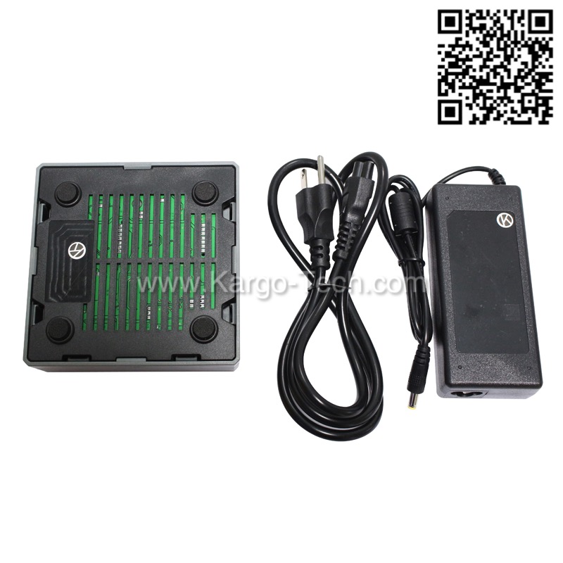 Dual Slot Universal Battery Charger with Power Adapter Replacement for Trimble R8-2 Model 2