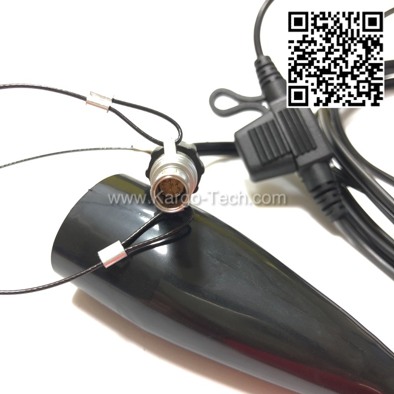 12V Battery Clip to 7-pins Lemo connetor Power Cable