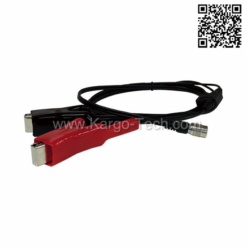 12V Battery Clip to 6-pins Lemo Connetor Power Cable Replacement for Spectra Precision Focus 50